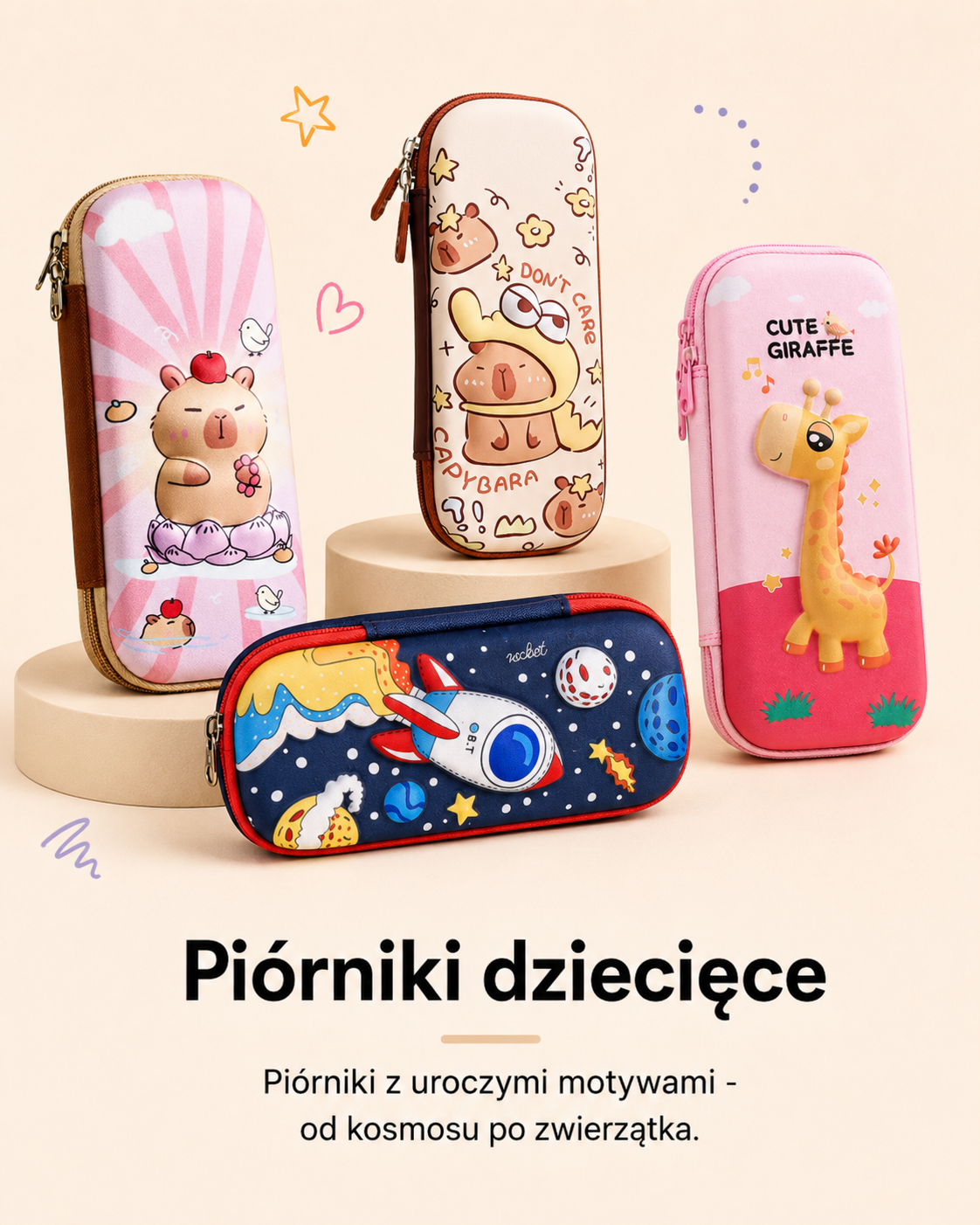Piórniki dziecięce