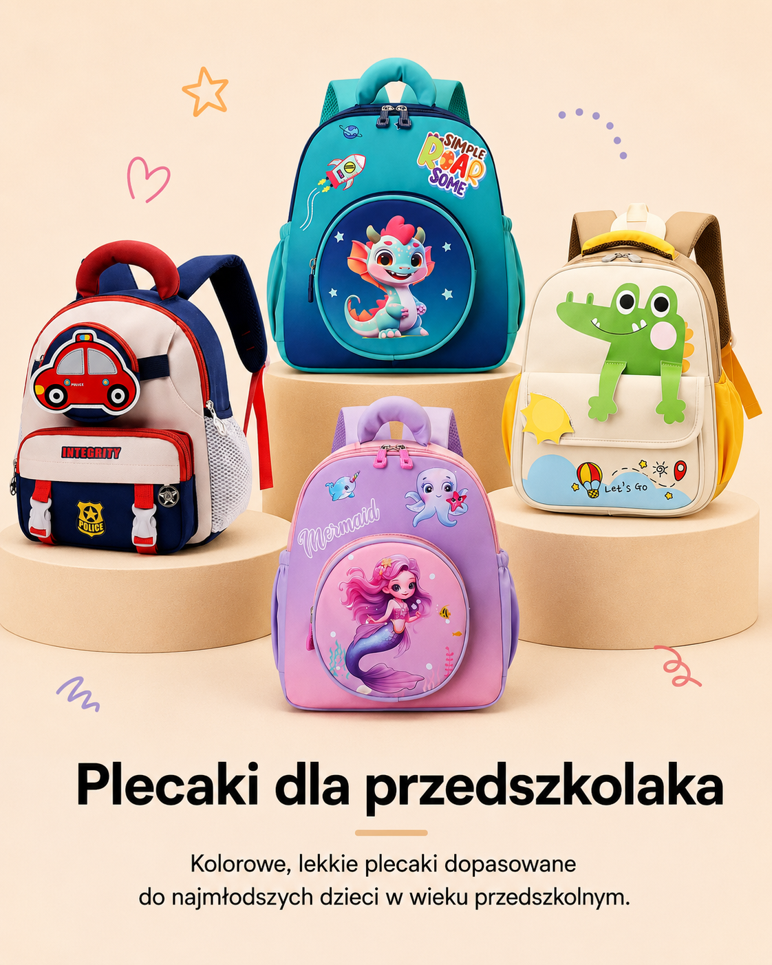 Plecaki dla przedszkolaka