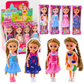 Mini Laleczka Z Długimi Włosami W Sukience 15cm Mix