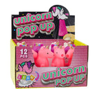 Skaczący Jednorożec Na Sprężynie Pop Up Biały Różowy 10cm Mix