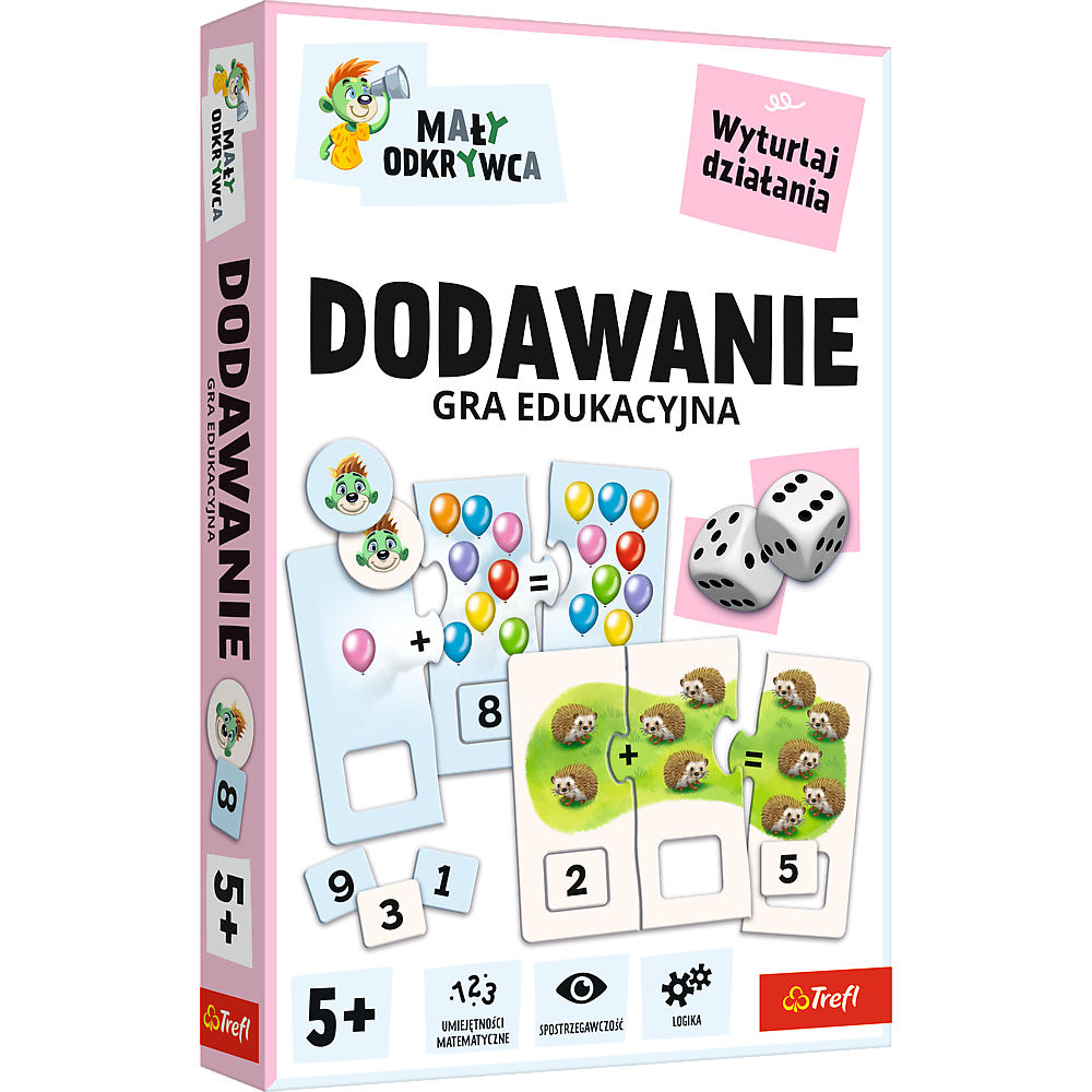 Gra Edukacyjna Dodawanie Mały Odkrywca Trefl – Dodawanie do 12