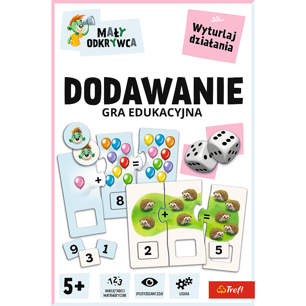 Gra Edukacyjna Dodawanie Mały Odkrywca Trefl – Dodawanie do 12