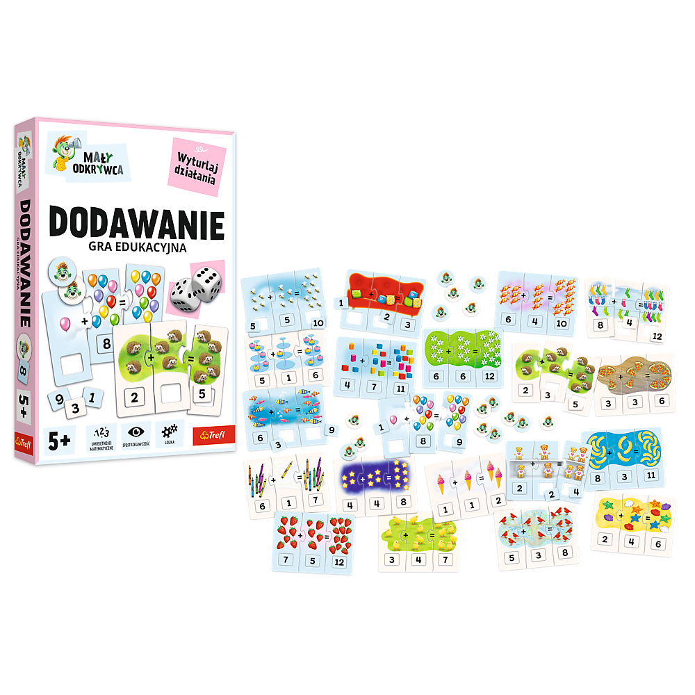 Gra Edukacyjna Dodawanie Mały Odkrywca Trefl – Dodawanie do 12