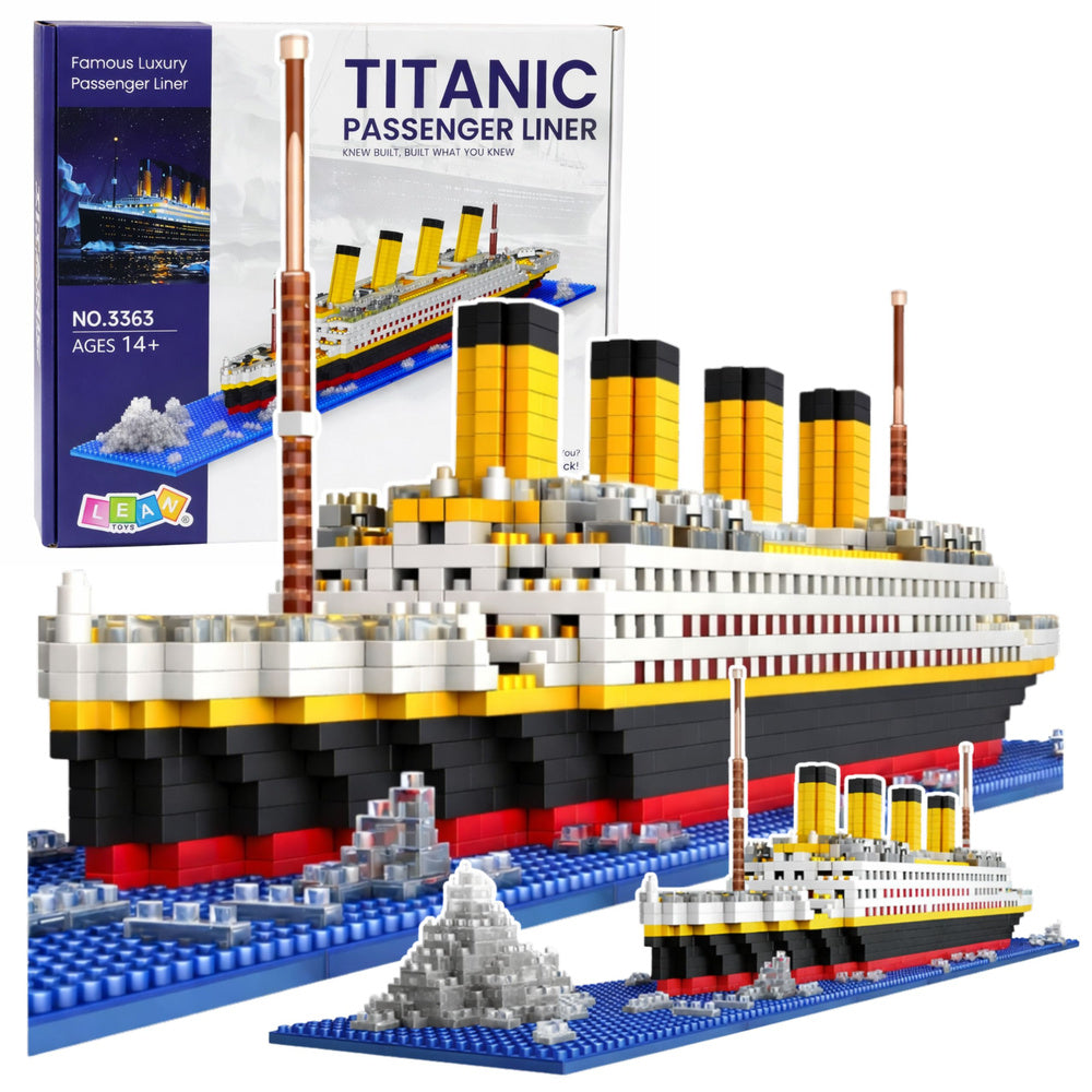 Klocki Konstrukcyjne Statek Titanic Model 3D 1878 el.