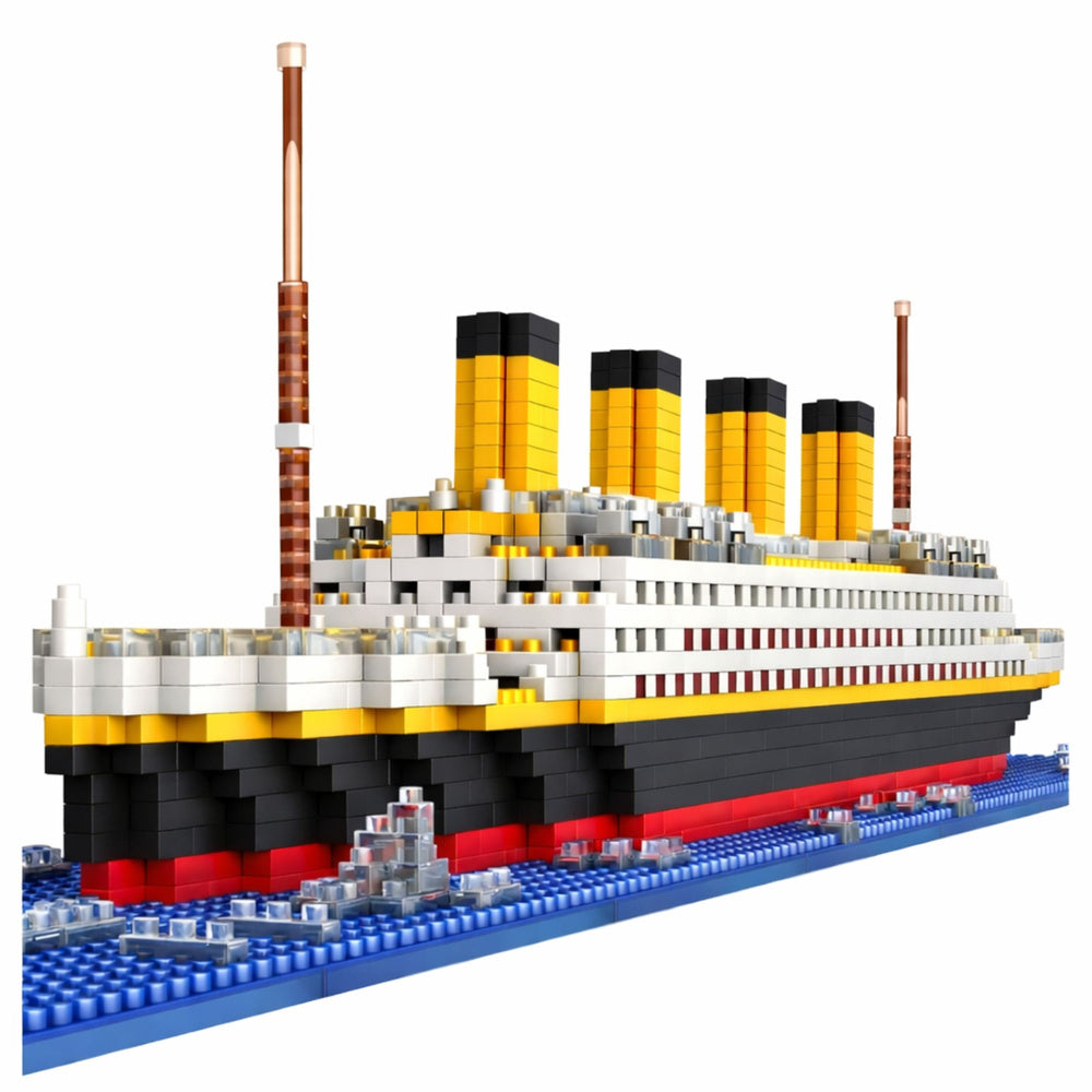 Klocki Konstrukcyjne Statek Titanic Model 3D 1878 el.