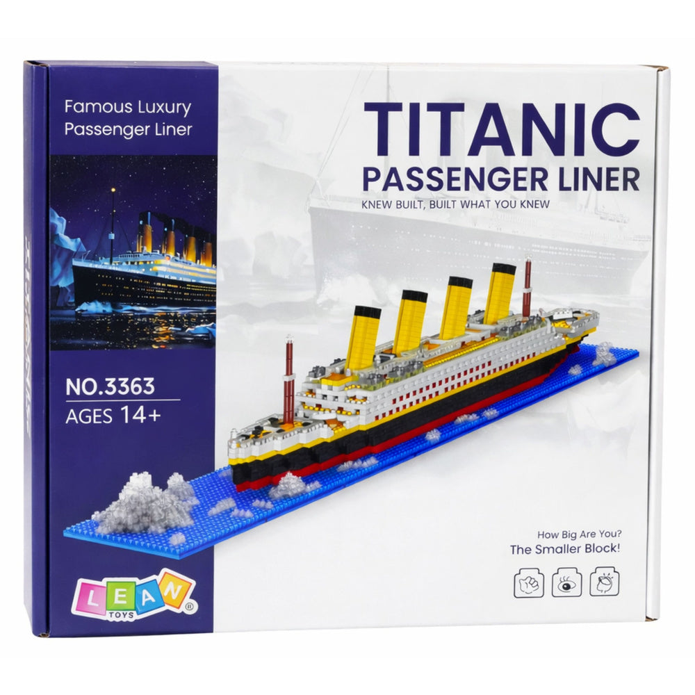 Klocki Konstrukcyjne Statek Titanic Model 3D 1878 el.