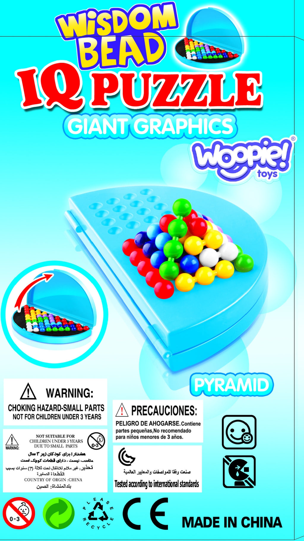 Gra Logiczna Trening Mózgu IQ Puzzle 2D i 3D w Zamykanym Pudełku