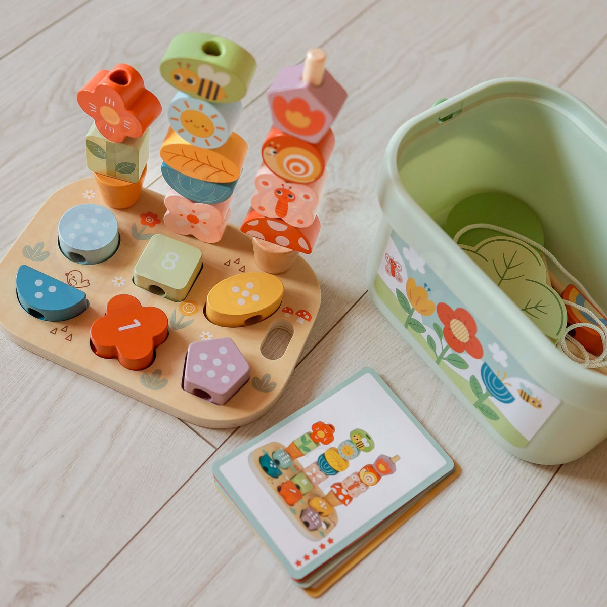 Tooky Toy Box Edukacyjny 5w1 Magiczny Ogród Montessori