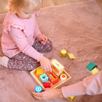 Drewniane Klocki Sensoryczne 7 Funkcji Układanka Multifunkcyjna Kształty Dźwięk MONTESSORI 14 el. – zdjęcie 7