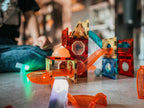 Klocki Magnetyczne Świecący Tor Kulkowy - 75 elementów