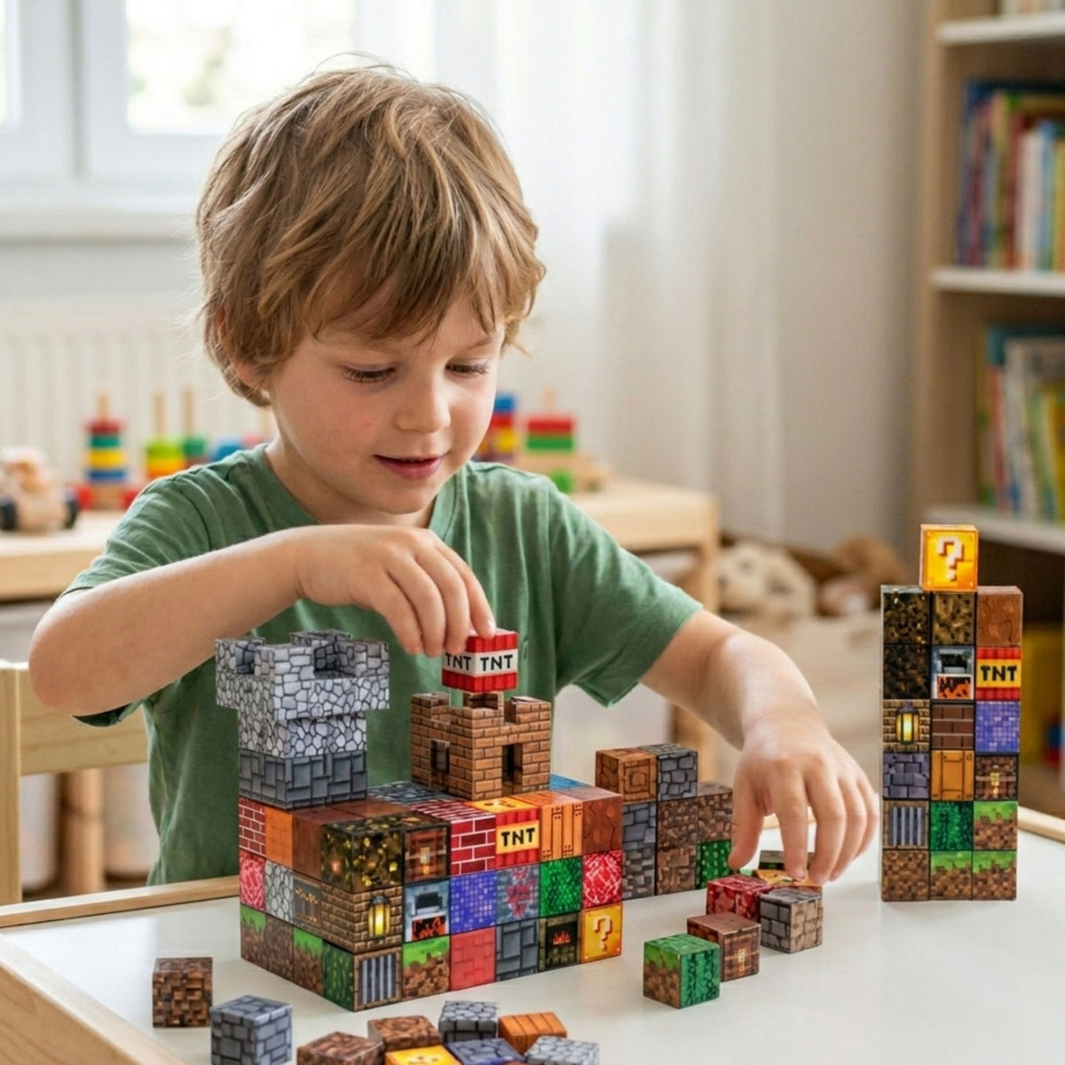 Klocki magnetyczne Sześciany 3D, 63 el. - zdjęcie 2