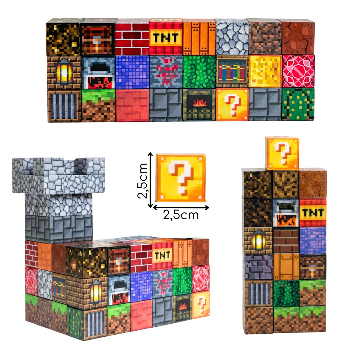 Klocki magnetyczne Sześciany 3D, 63 el. - zdjęcie 4