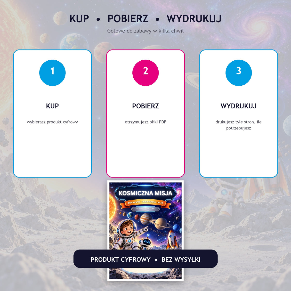 Kosmiczna Misja — jak działa produkt cyfrowy