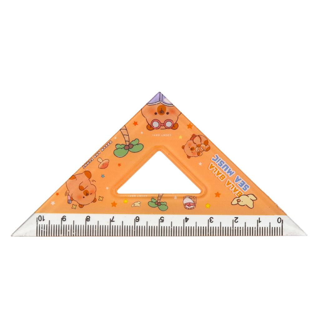 Zestaw przybory geometryczne Kapibara, 4 elementy