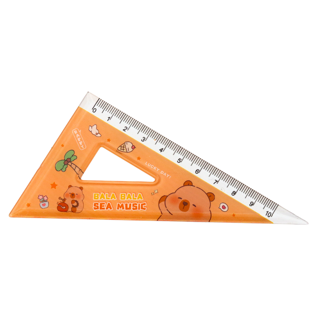 Zestaw przybory geometryczne Kapibara, 4 elementy